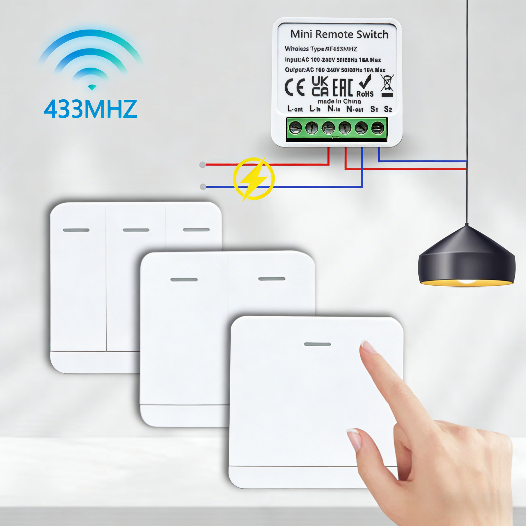 Diy Home Automation System - RF 433MHz Smart DIY Wireless Switch