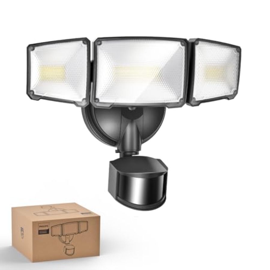 7W 7400LM LED Security Lights  - Motion Sensor Pir Wired ulasan dan harga