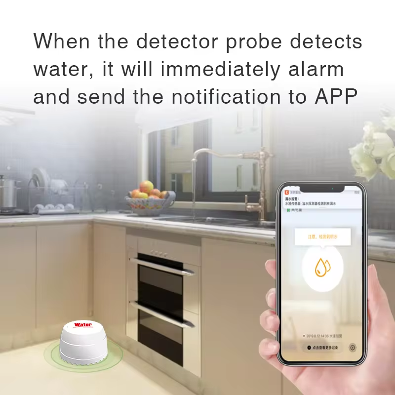 Tuya WiFi Water Leak Detector  - Home Automation Technology ulasan dan harga