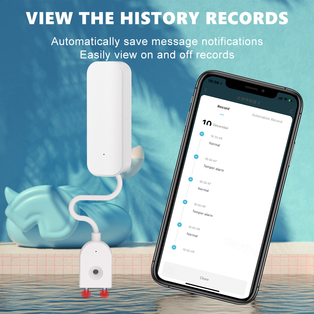 WiFi/Zigbee Water Sensor Tuya  - Home Automation Technology ulasan dan harga