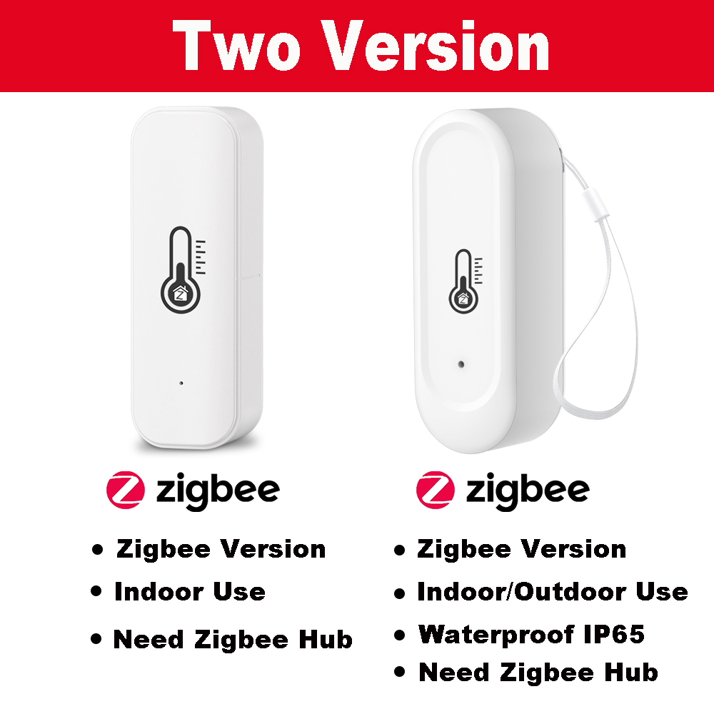 Tuya ZIgbee IP65 Waterproof Ou - Temperature Humidity Sensor ulasan dan harga