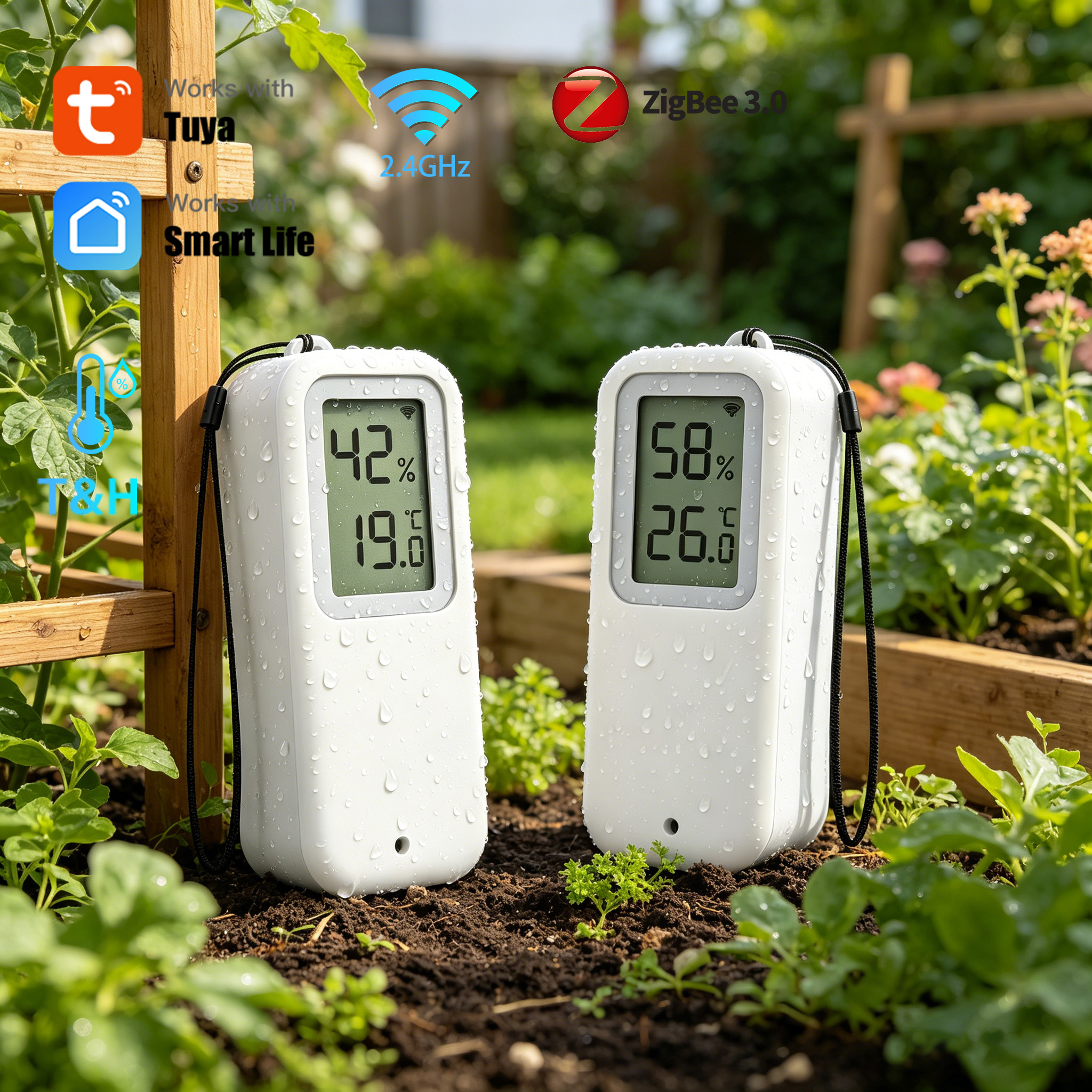 Tuya WiFi ZigBee Temperature a - Temperature Humidity Sensor ulasan dan harga