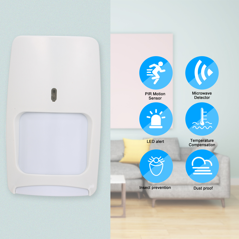Wired Dual-tech Infrared Motio - Motion Sensor Pir Wired ulasan dan harga