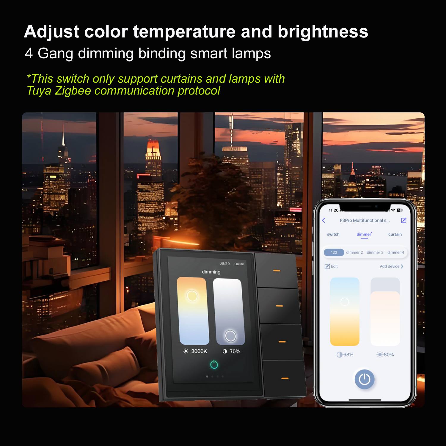 F3-pro Tuya Smart Panel ZigBee - Home Automation Technology ulasan dan harga