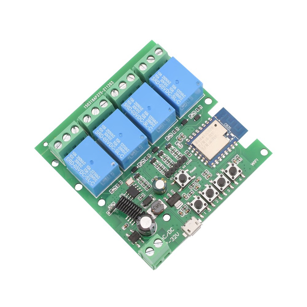 Tuya 1/2/4 Way WiFi Remote Con - 433Mhz Receiver Module ulasan dan harga