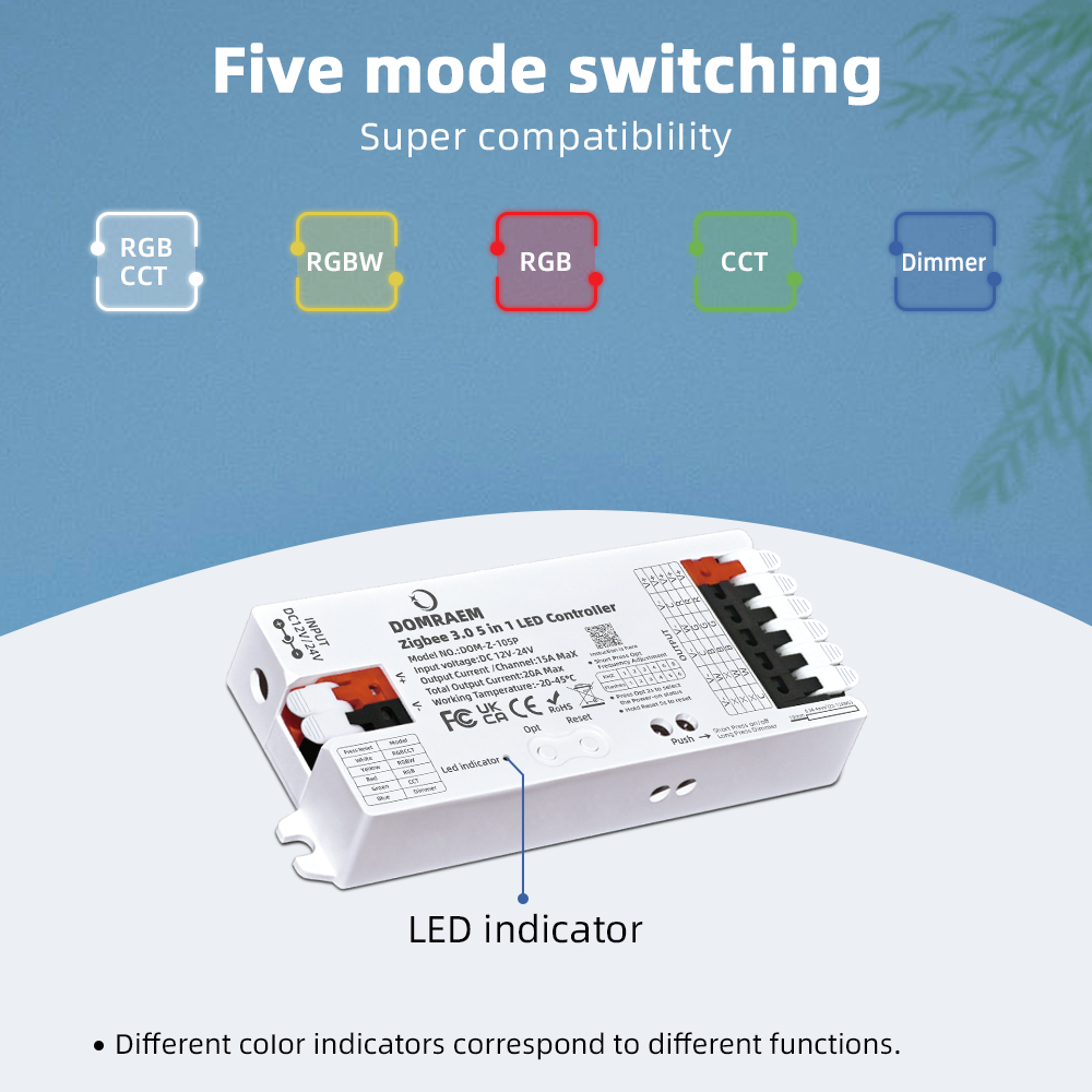 DOMRAEM Zigbee 3.0 5 in 1 LED  - Zigbee Coordinator Stick ulasan dan harga