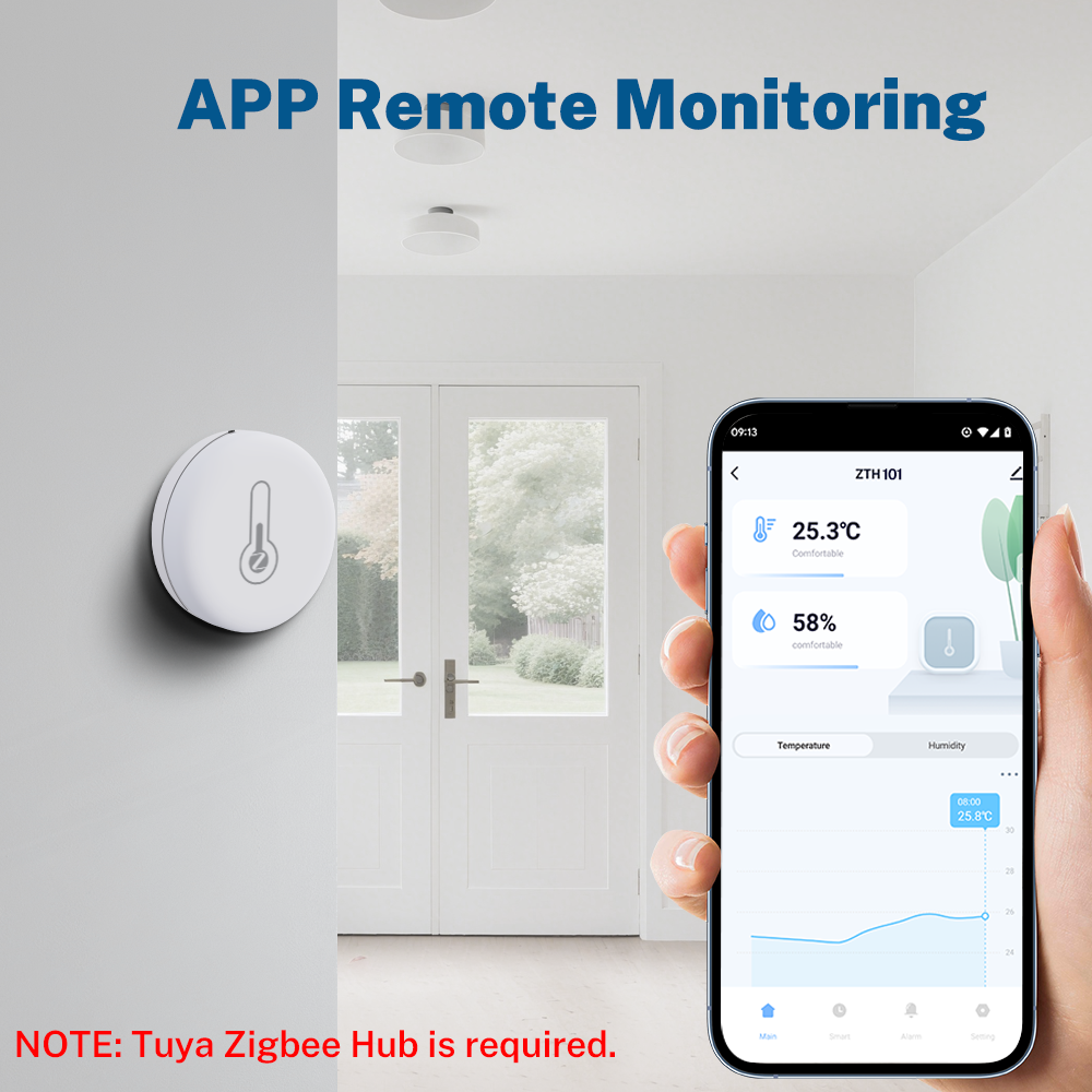 Tuya Zigbee Temperature Humidi - Temperature Humidity Sensor ulasan dan harga