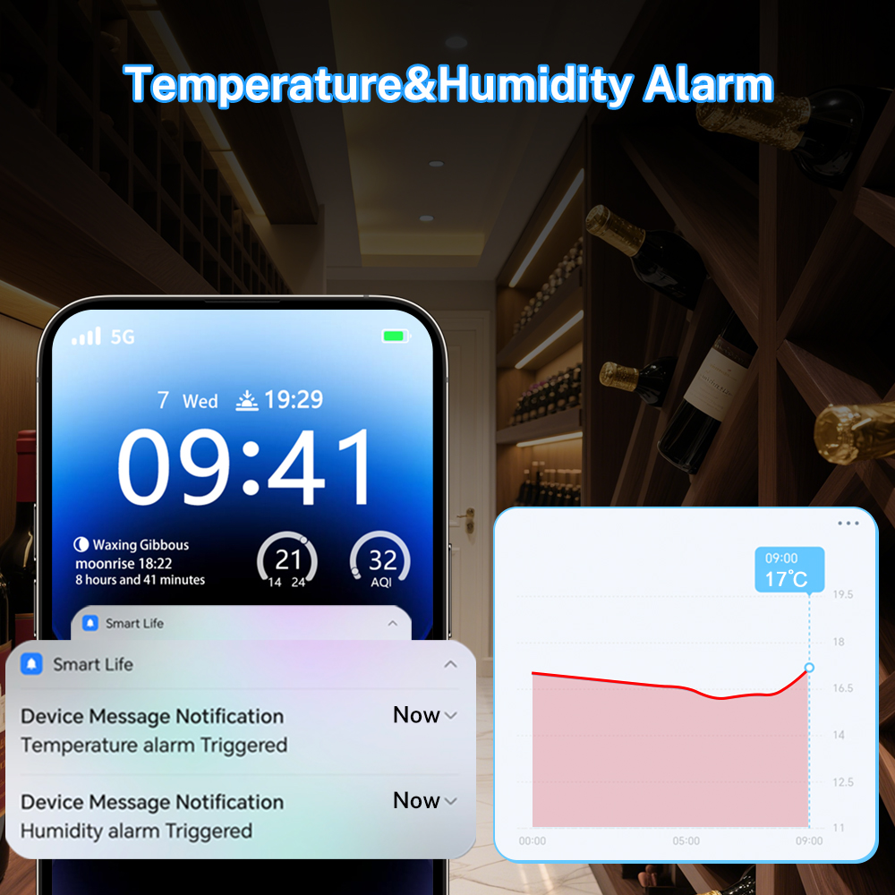 Tuya Zigbee Temperature Humidi - Temperature Humidity Sensor ulasan dan harga