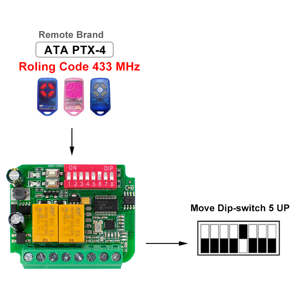 Garage Door Receiver Controlle - 433Mhz Receiver Module ulasan dan harga