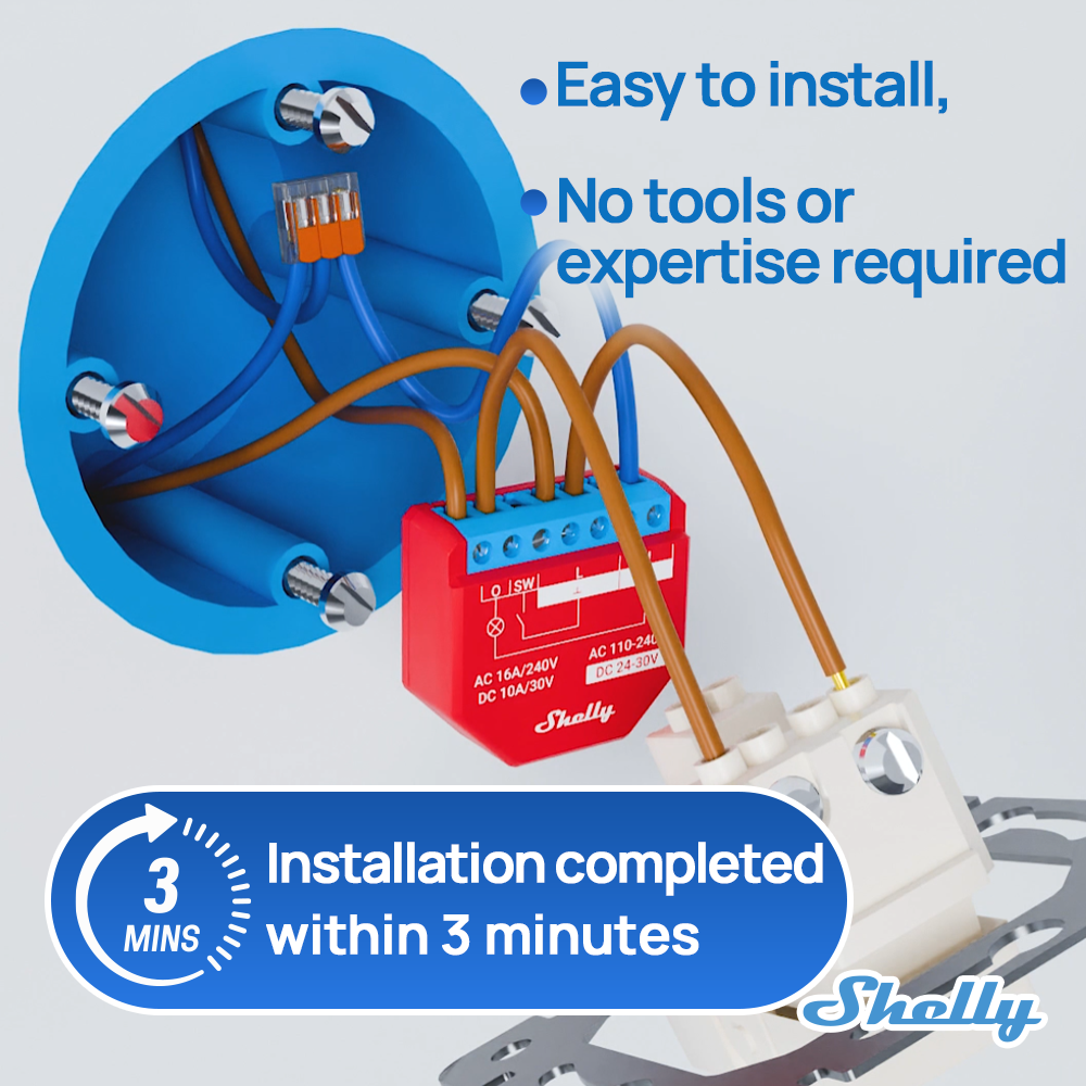 Shelly Plus 1PM Smart Home Lif - Shelly Relay Module ulasan dan harga