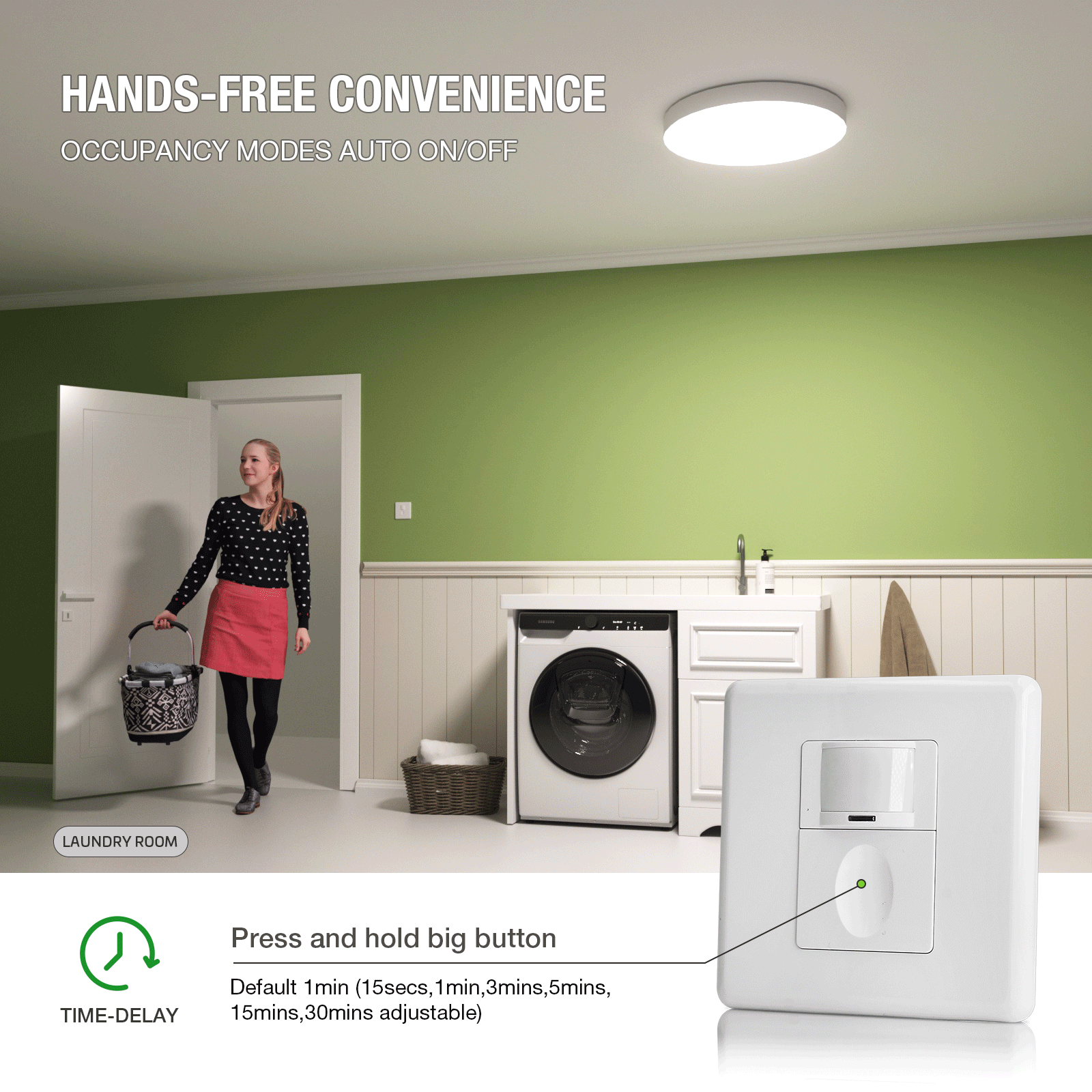 Motion Sensor Switch with Occu - Motion Sensor Pir Wired ulasan dan harga