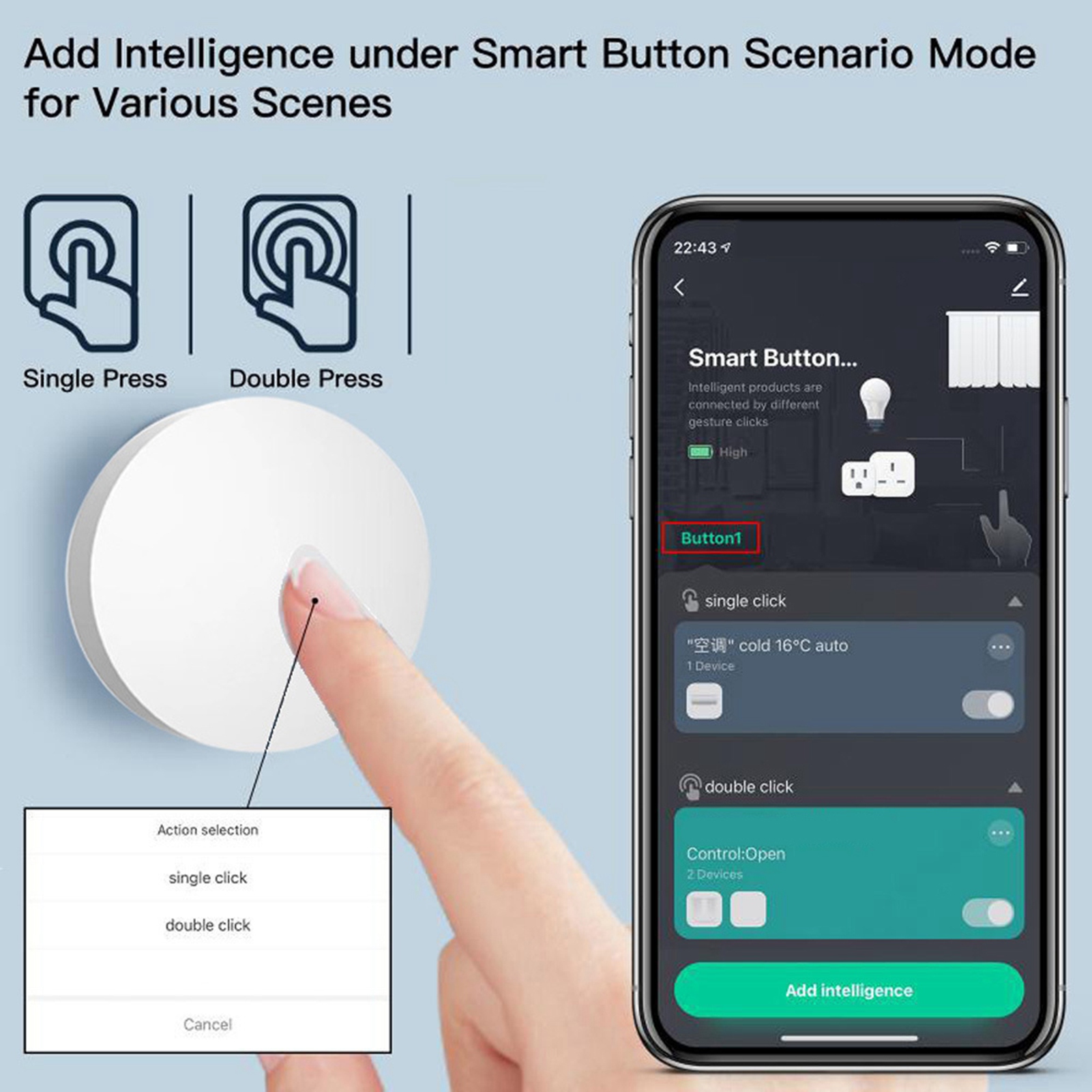 Zigbee Smart Knob Scene Switch - Diy Smart Home Automation Devices ulasan dan harga